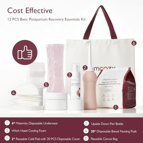 Momcozy Postpartum Essentials Kit – Comfort for New Moms detail