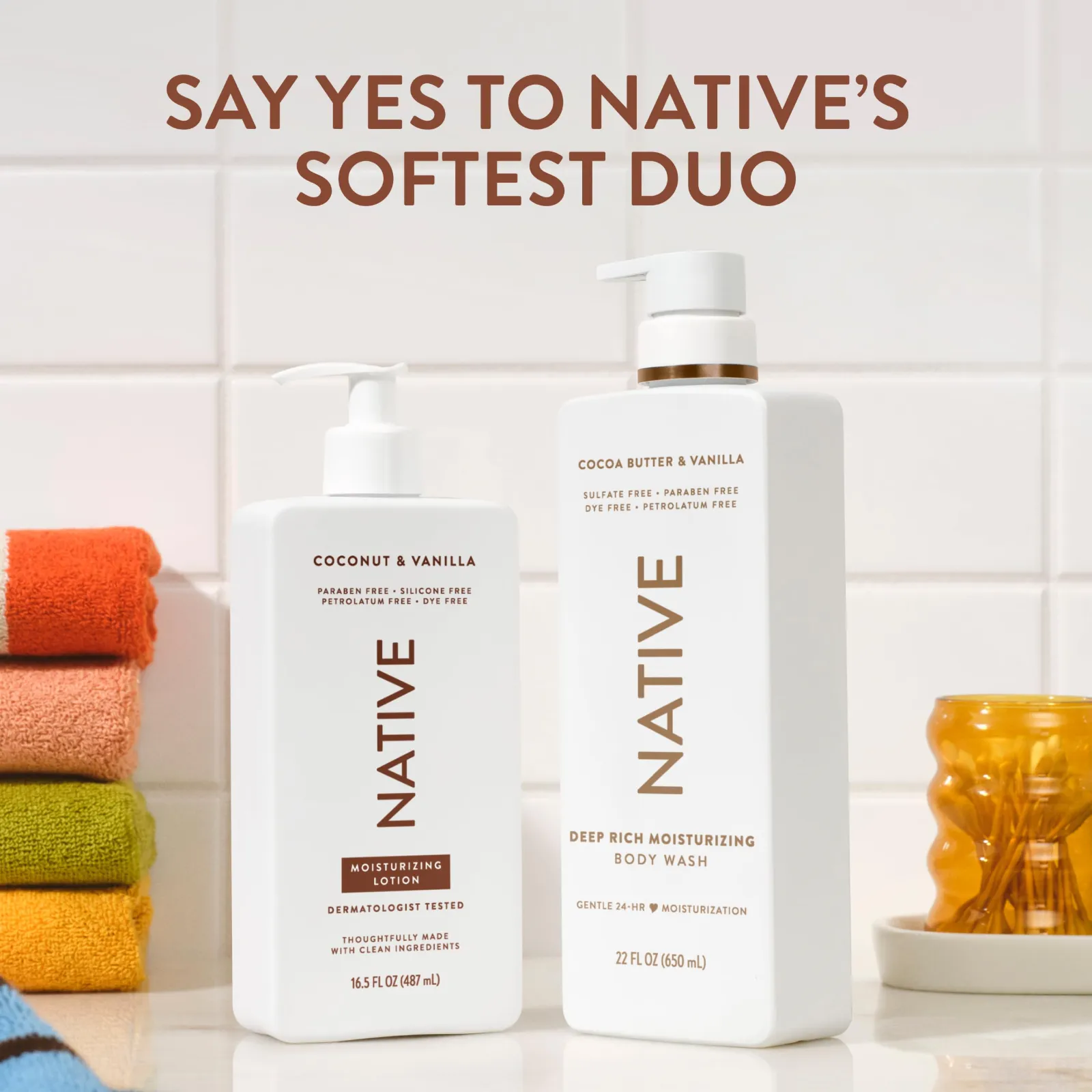 Native Body Lotion, Coconut & Vanilla, 48-Hour results