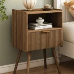 Nightstand,Modern Bedside Table with Storage Drawer