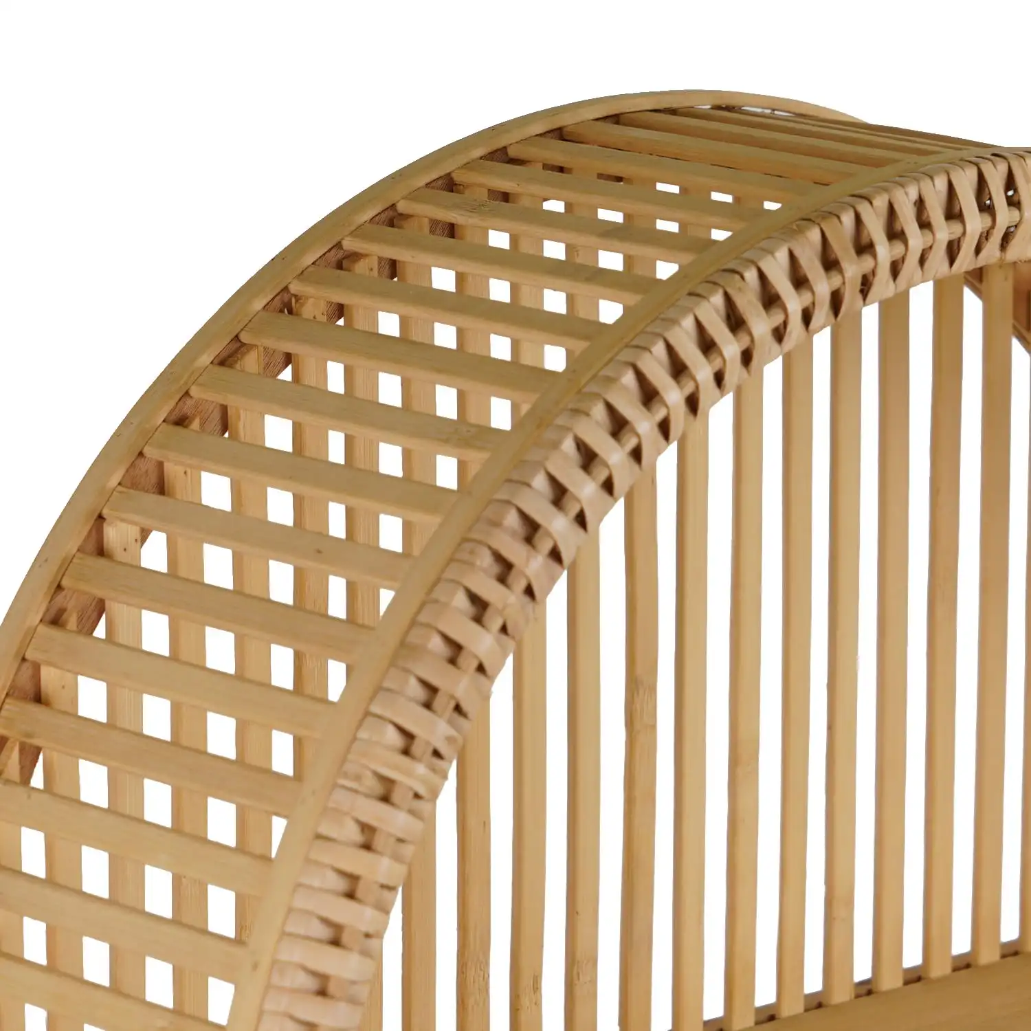 Rattan Wall Shelf – 4 Tier Boho Arch Hanging Shelves packaging