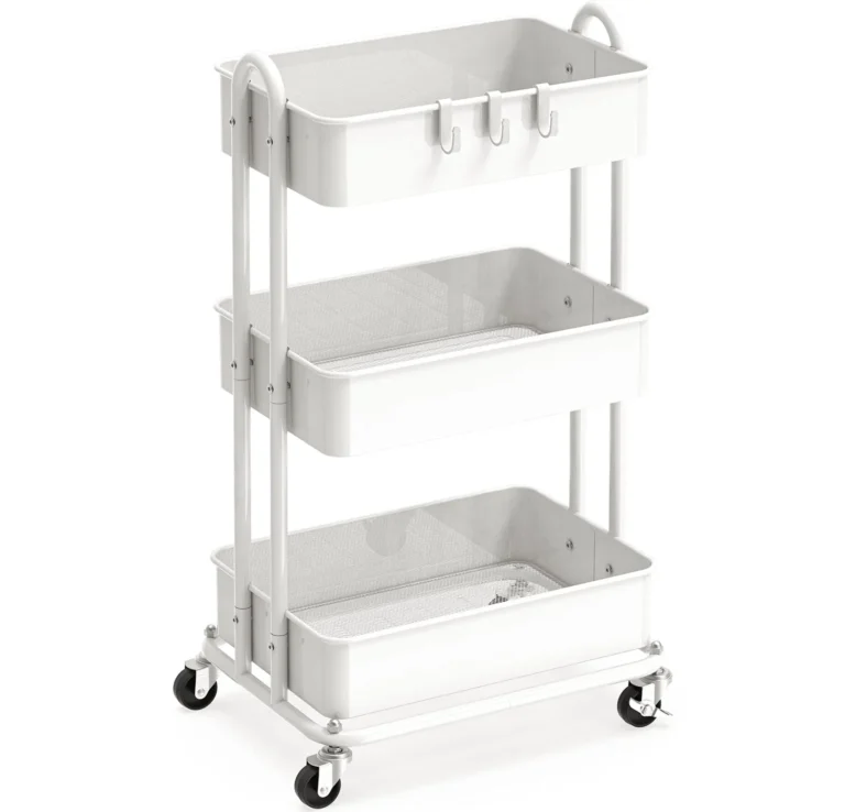 Simple Houseware 3-Tier Heavy Duty Metal Utility Rolling Cart review