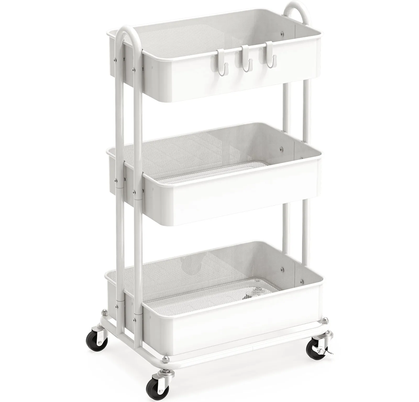 Simple Houseware 3-Tier Heavy Duty Metal Utility Rolling Cart review