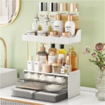 Strong 3 Drawers Bathroom Counter Organizer, 5 Tier Makeup Organizer