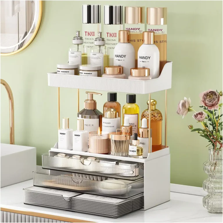 Strong 3 Drawers Bathroom Counter Organizer, 5 Tier Makeup Organizer review
