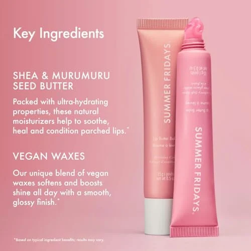 Summer Fridays Lip Butter Balm Duo – Tinted Conditioning Lip Care features