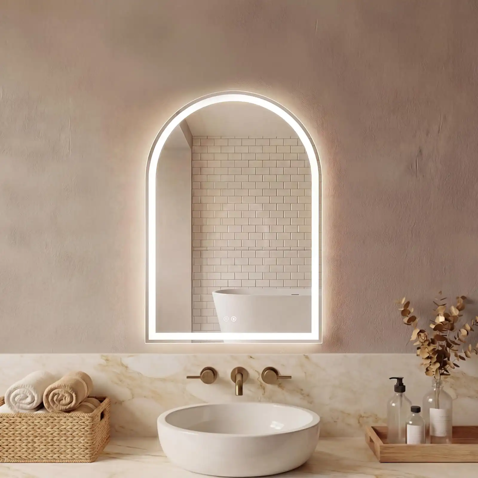 Sweetcrispy Arched Black Bathroom Mirrors for Wall results