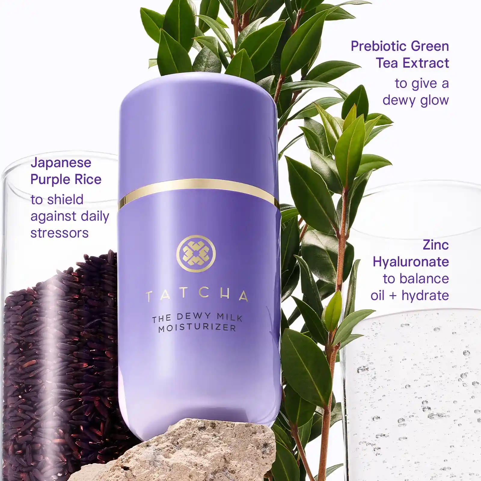 Tatcha The Dewy Milk Moisturizer, Lightweight features