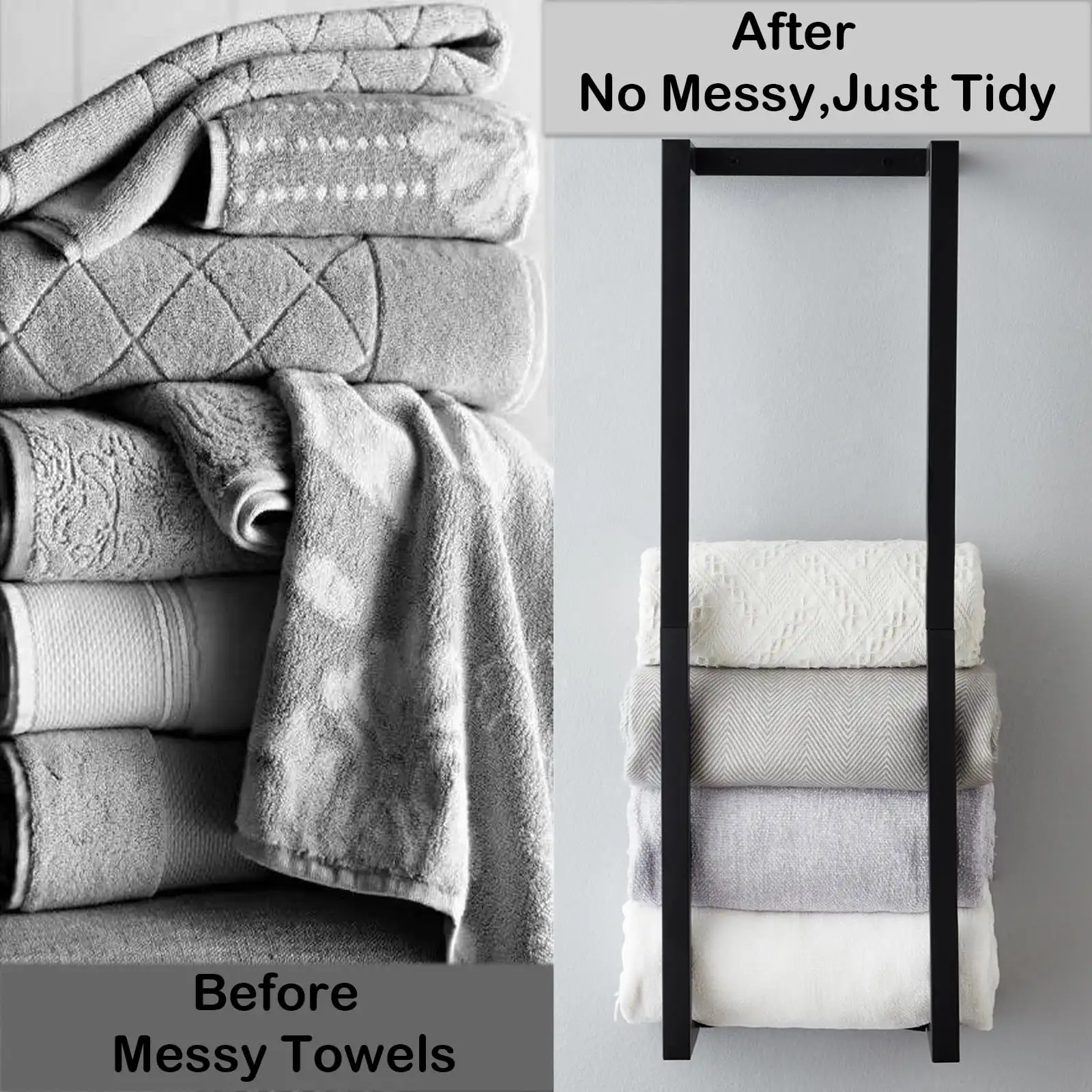 Towel Rack for Rolled Towels, Towel Rack for Bathroom showcase