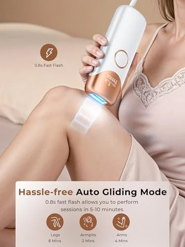 Ubroo Hand-held Laser Hair Removal – IPL Device with Ice Cooling results