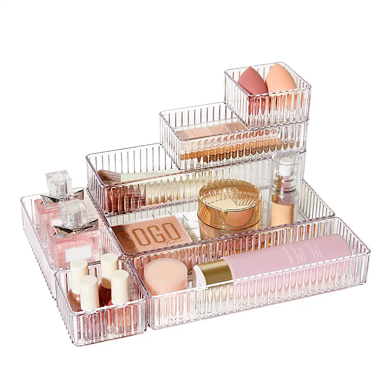 Vtopmart 7 PCS Clear Makeup Drawer Organizers Bins review