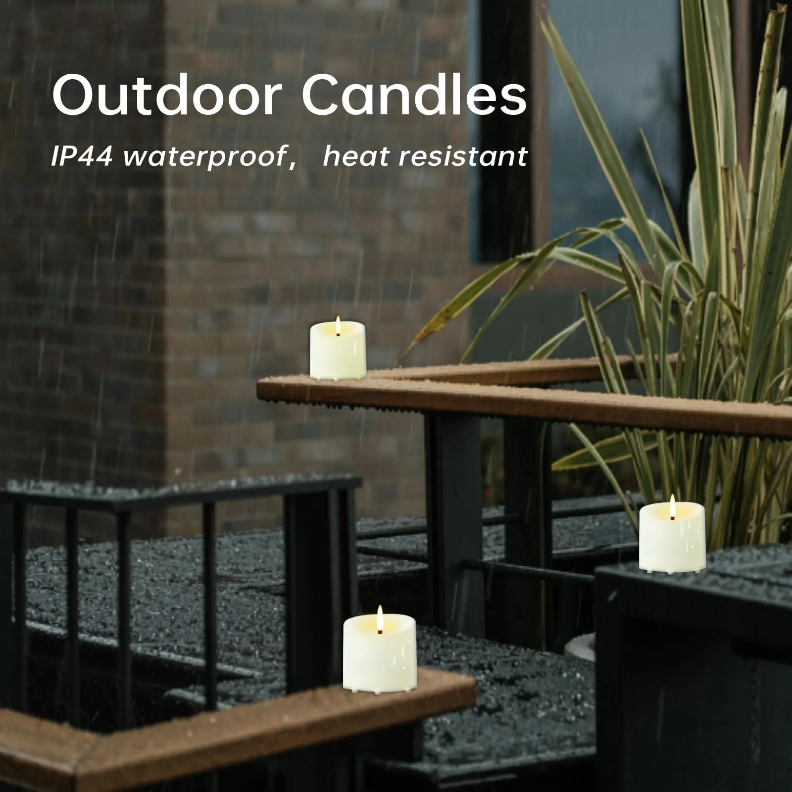 Waterproof Flameless Candles with Timer showcase