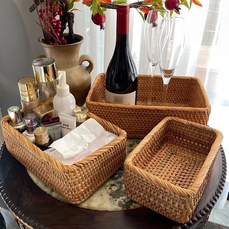 Yangqihome Natural Rattan Storage Baskets results