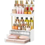 5-Tier Clear Makeup Organizer Drawer for Bathroom Vanity