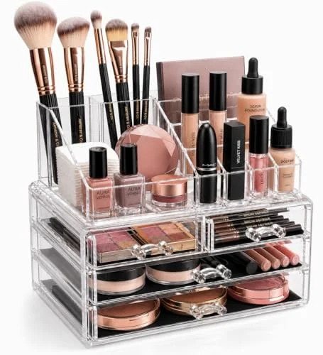 Acrylic Makeup Organizer for Vanity with Drawers and Display Case review