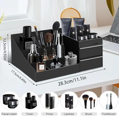 Cologne Organizer Stand for Men’s Bathroom Countertop Storage detail