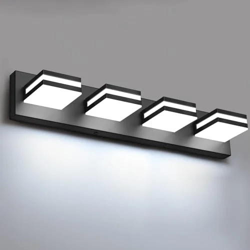 Dimmable Modern Bathroom Lights with Matte Black Finish review