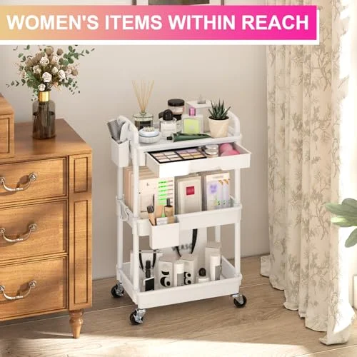 Goovilla 3 Tier Rolling Utility Cart – Versatile Home Storage Solution results