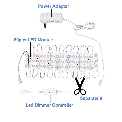 Hollywood Style LED Vanity Lights Strip for Makeup Vanity Tables unboxing