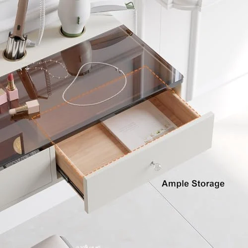 homary Floating Makeup Vanity with Drawers – Space-Saving Wall-Mounted Desk results
