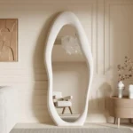 Honyee Irregular Wavy Full Length Mirror – Elegant Wall or Leaning Decor