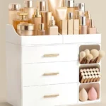 Large Bathroom Countertop Makeup Organizer with Drawers
