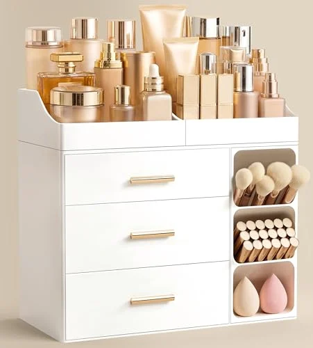 Large Bathroom Countertop Makeup Organizer with Drawers review