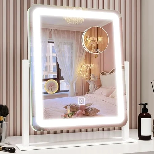 LED Makeup Mirror with Smart Touch and Dimmable Color Settings review