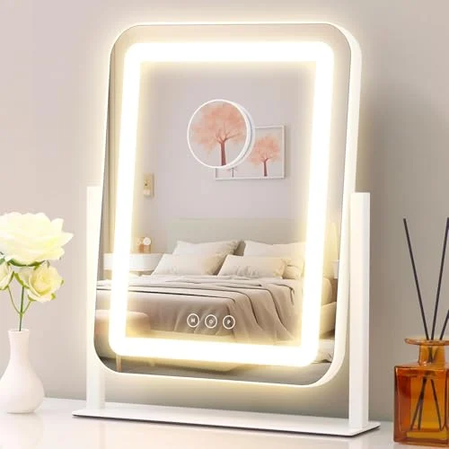 LED Makeup Mirror with Smart Touch Control and Dimmable Lighting review