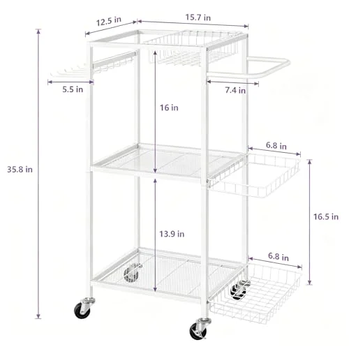Metal Workout Equipment Storage Rack – Compact Home Gym Organization detail