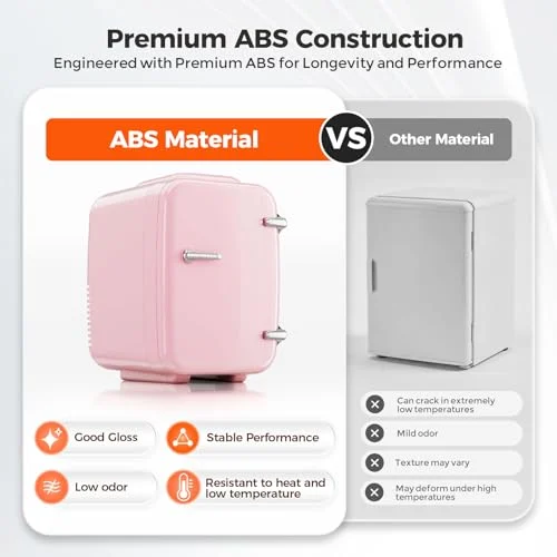 Portable Mini Fridge for Skincare and Drinks in Pink unboxing