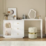 RoyalCraft Makeup Vanity Desk – Modern Dressing Table with Storage