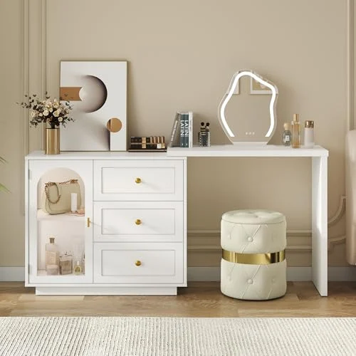 RoyalCraft Makeup Vanity Desk – Modern Dressing Table with Storage review