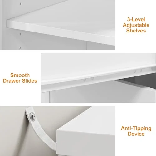 RoyalCraft Makeup Vanity Desk – Modern Dressing Table with Storage unboxing