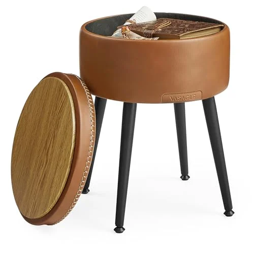 VASAGLE EKHO Storage Ottoman – Mid-Century Modern Vanity Chair review