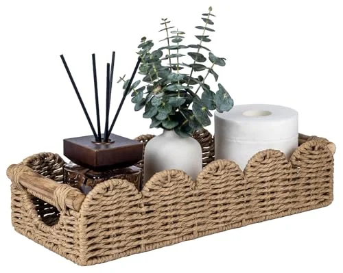 Wicker Bathroom Basket Organizer for Toilet Paper and Home Decor review