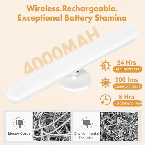 Wireless Vanity Makeup Lights for Bathroom Mirror with Touch Control detail