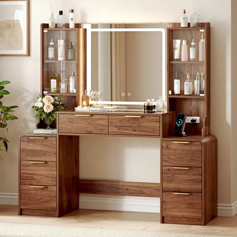 55-Inch Makeup Vanity with Mirror and RGB Lighting for Bedrooms review