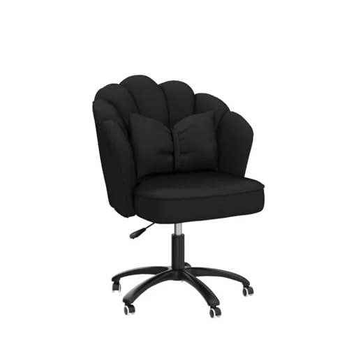 Bow Cushion Velvet Desk Chair for Stylish Home Office Use showcase