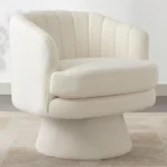 Comfy Swivel Accent Chair with Soft Cushion for Living Room