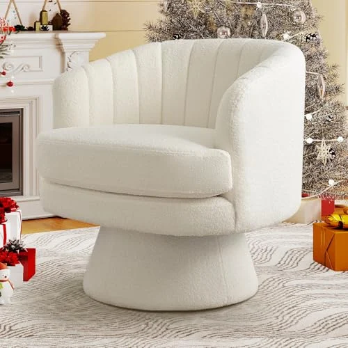 Comfy Swivel Accent Chair with Soft Cushion for Living Room showcase