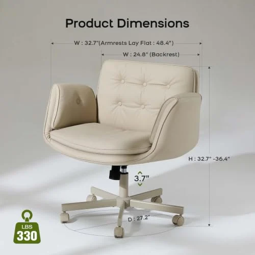 Criss Cross Office Chair with Swivel and Wipe-Clean Finish showcase