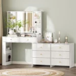 Makeup Vanity Desk with Mirror and Lights for Stylish Bedrooms