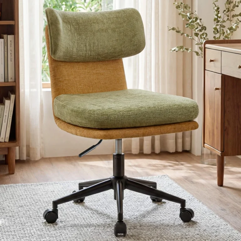 Mid Century Modern Ergonomic Desk Chair with Chenille Upholstery review