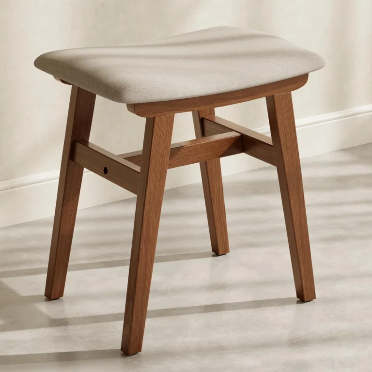Solid Wood Vanity Stool with High Rebound Cushion for Easy Assembly review