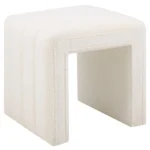 Teddy Velvet Ottoman Footrest for Makeup Room and Living Decor
